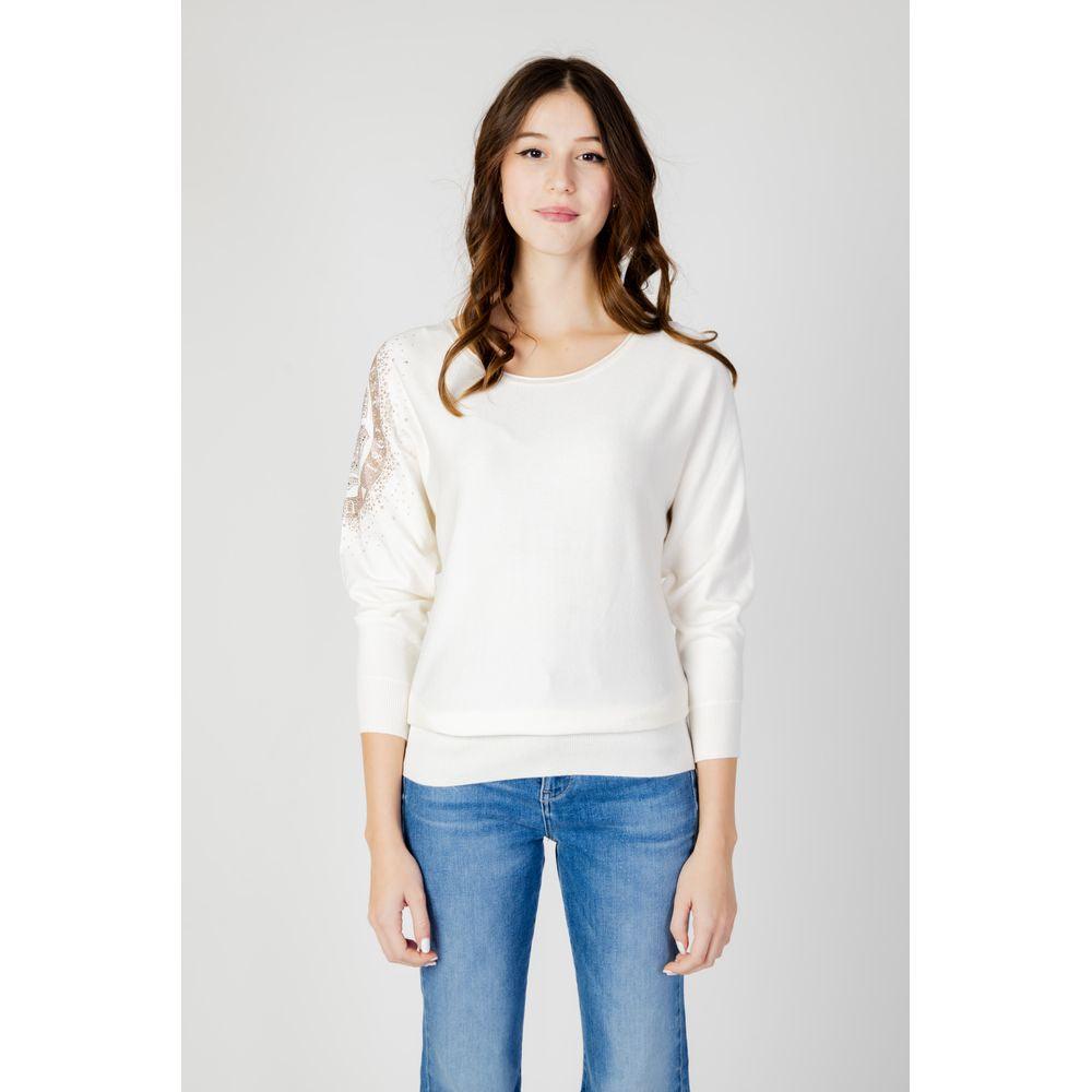 Guess White Viscose Tops & T-Shirt - Arichezz.store