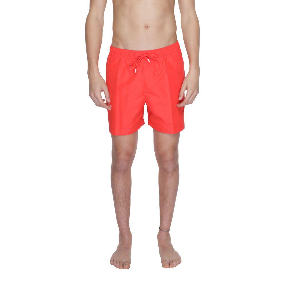 Calvin Klein Red Recycled Polyester Swimwear - Arichezz.store