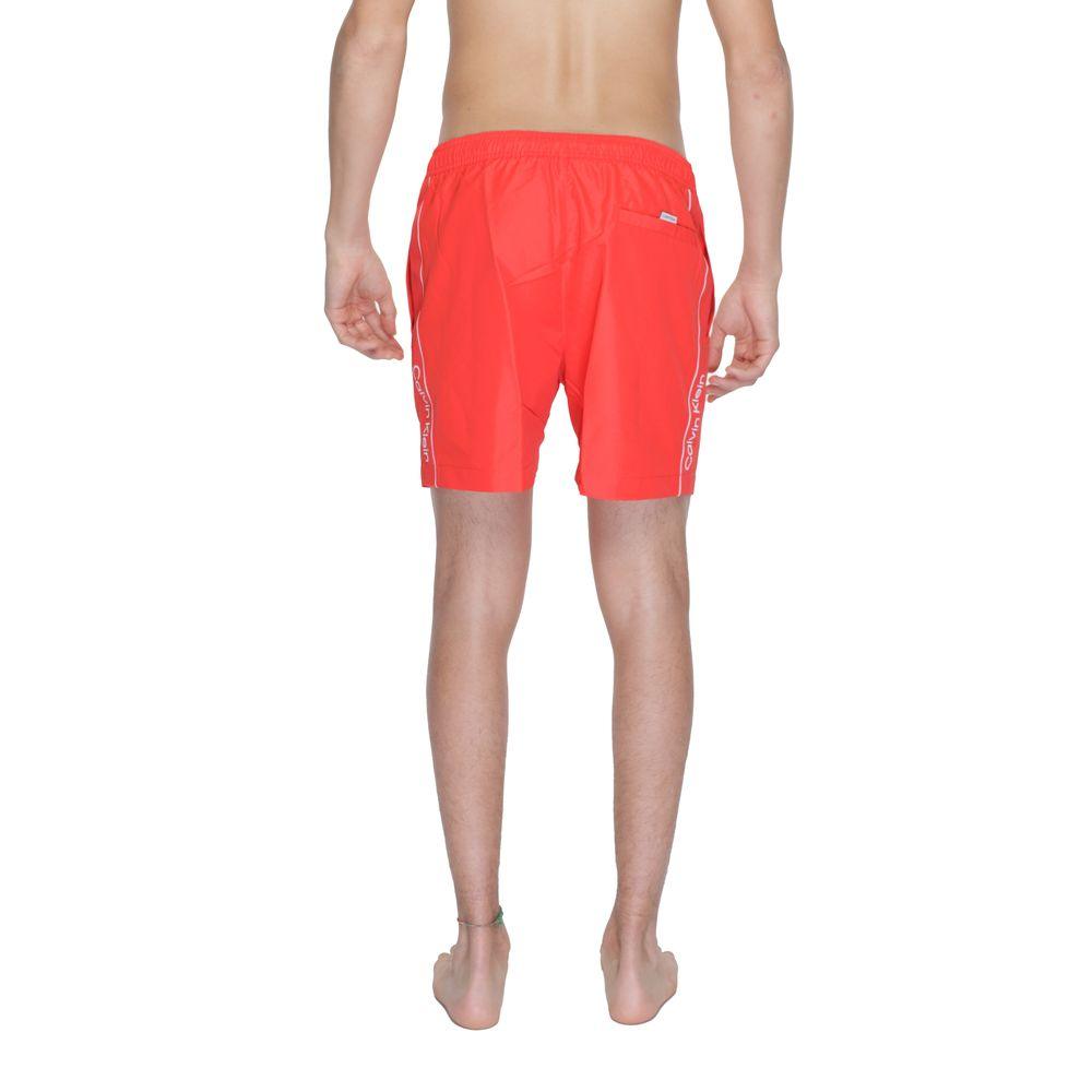 Calvin Klein Red Recycled Polyester Swimwear - Arichezz.store