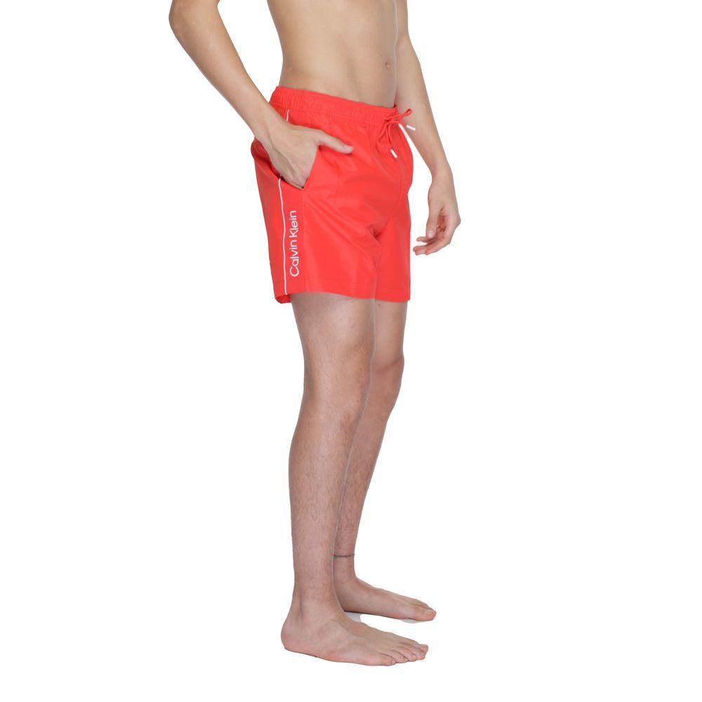 Calvin Klein Red Recycled Polyester Swimwear - Arichezz.store