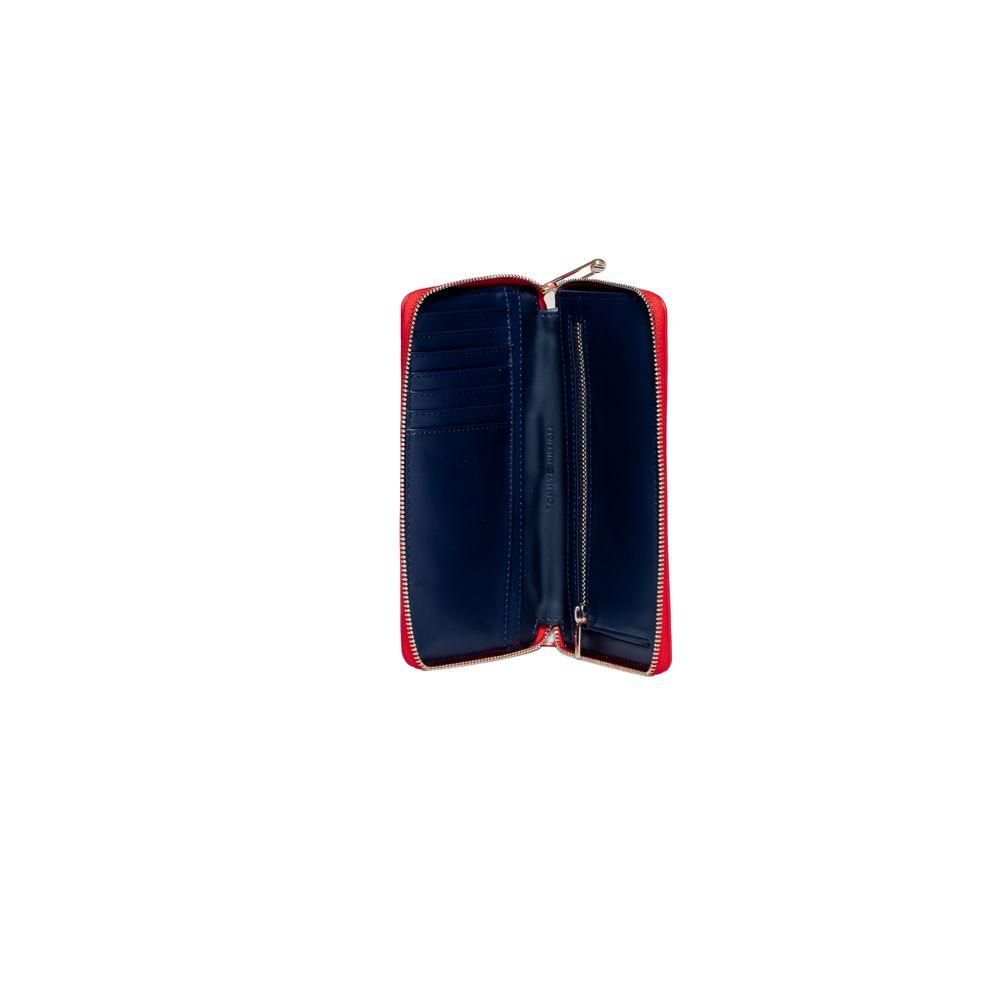 Tommy Hilfiger Women's Red Polyurethane Wallet - Arichezz.store