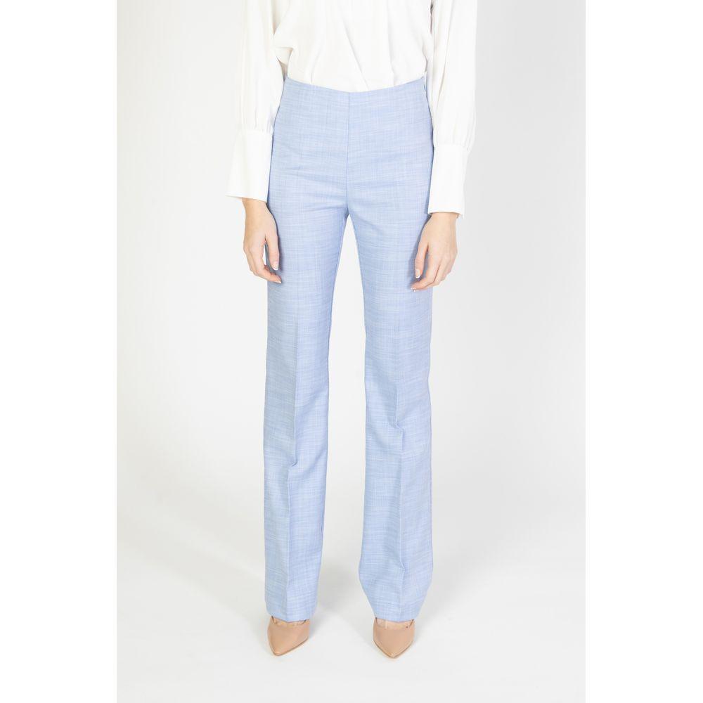 Sandro Ferrone Blue Viscose Jeans & Pant - Arichezz.store