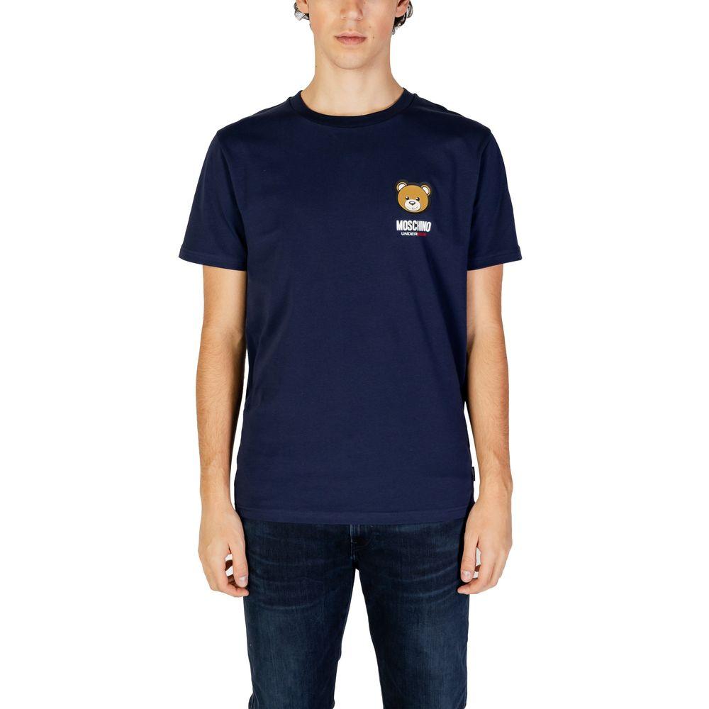 Moschino Blue Cotton T-Shirt - Arichezz.store