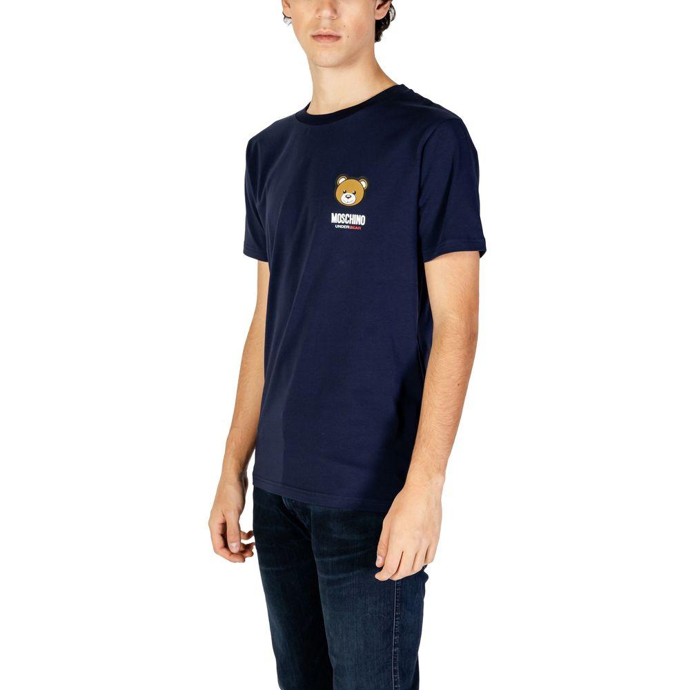 Moschino Blue Cotton T-Shirt - Arichezz.store