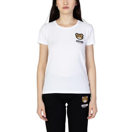 Moschino White Cotton Tops & T-Shirt - Arichezz.store