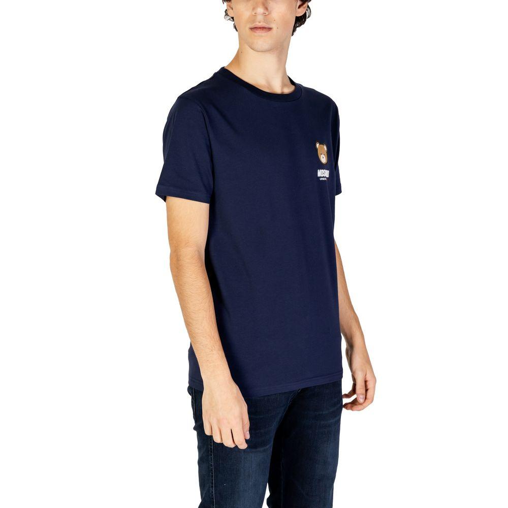 Moschino Blue Cotton T-Shirt - Arichezz.store