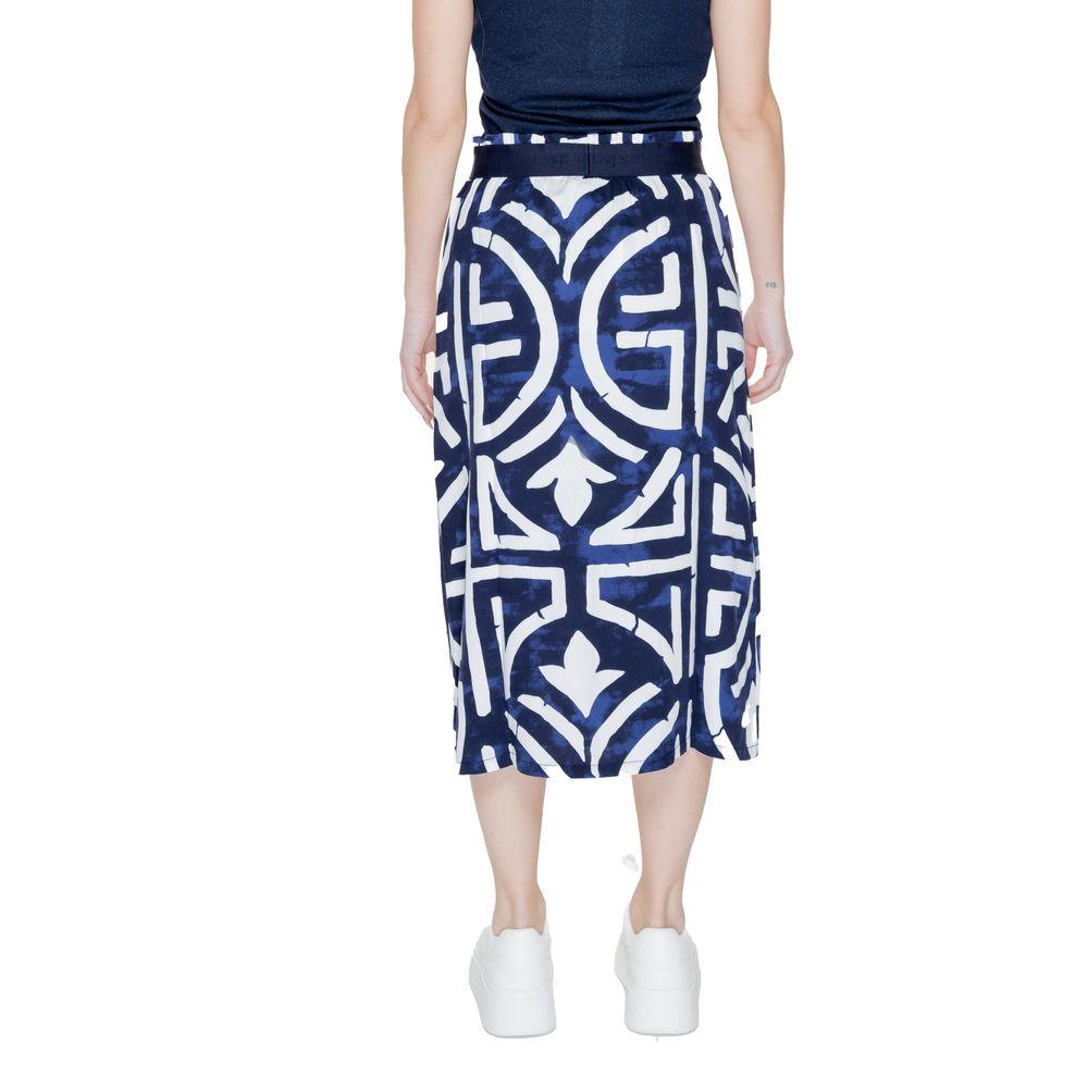 Street One Blue Viscose Skirt - Arichezz.store