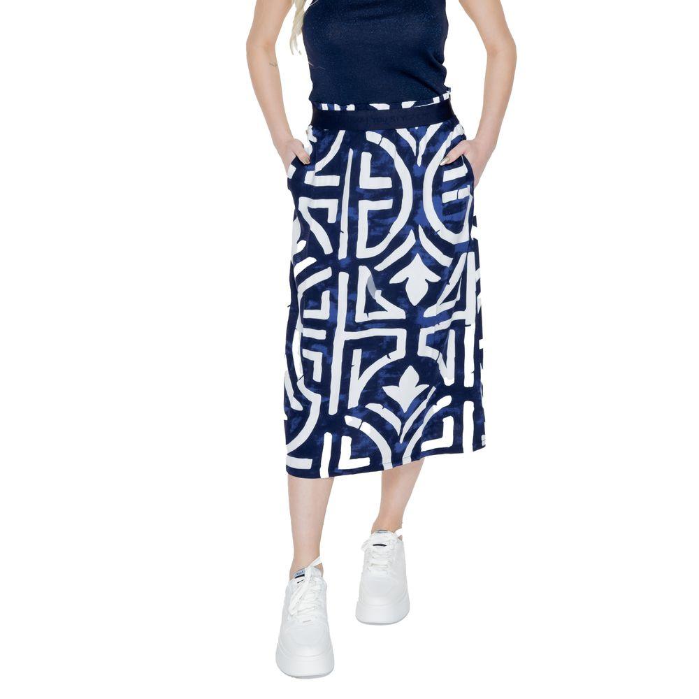 Street One Blue Viscose Skirt - Arichezz.store