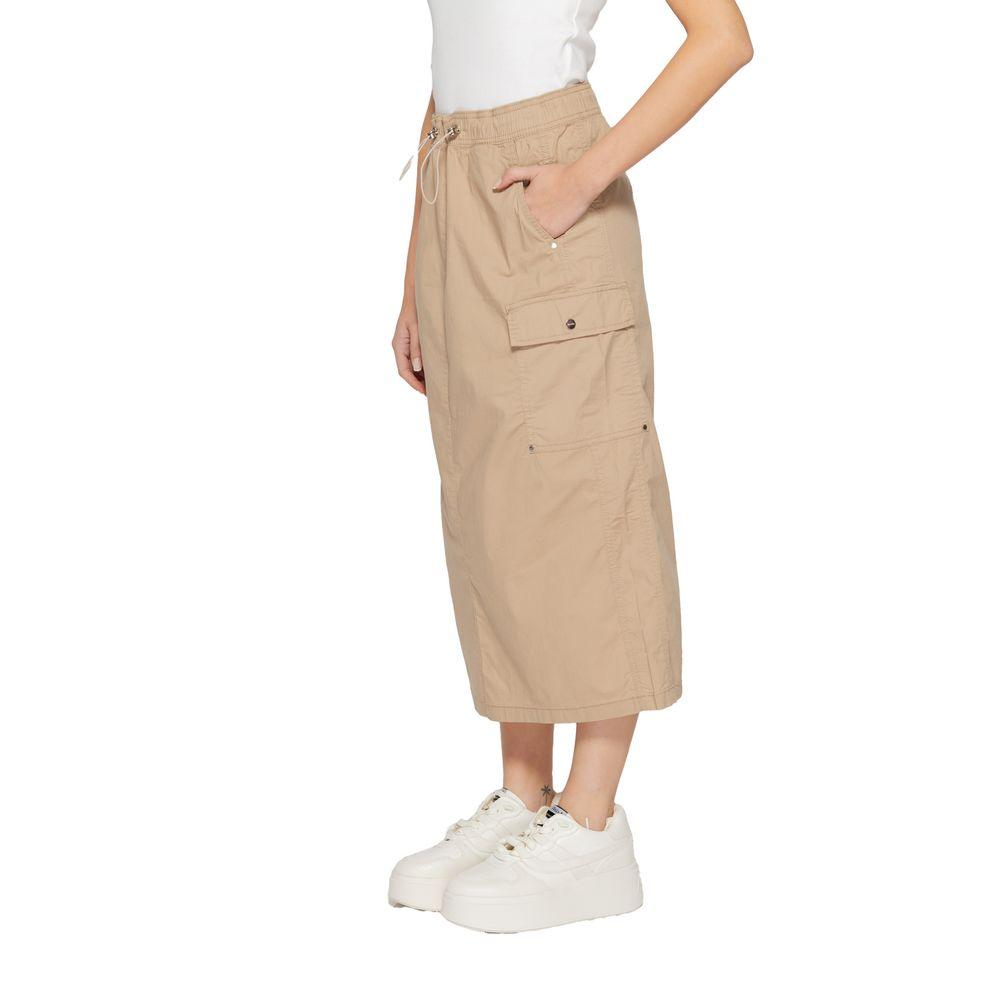 Street One Beige Cotton Skirt - Arichezz.store