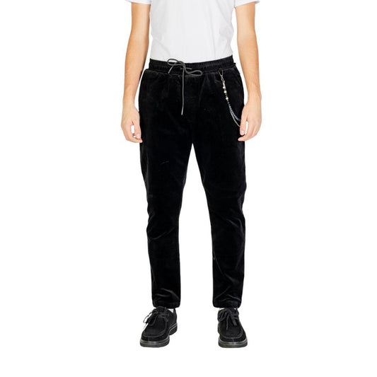 Gianni Lupo Black Cotton Jeans & Pant