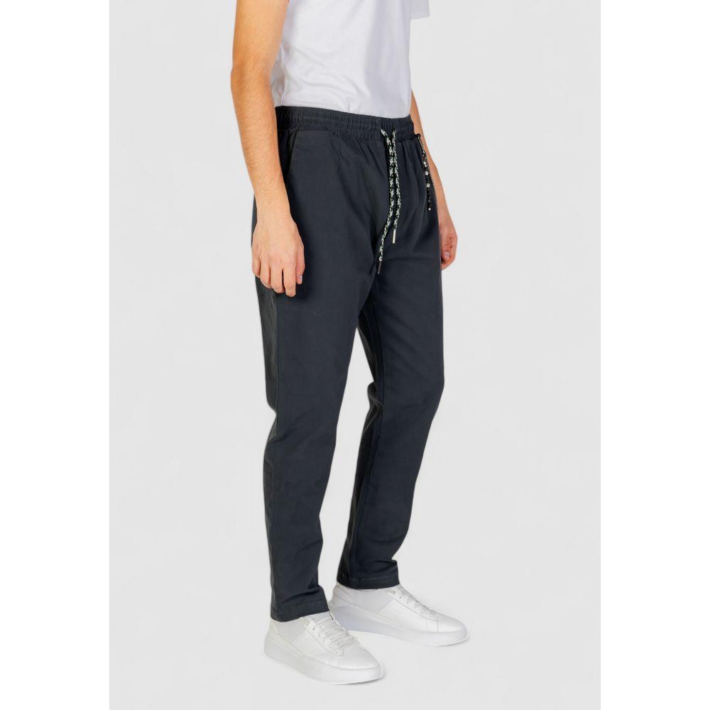 Gianni Lupo Gray Cotton Jeans & Pant