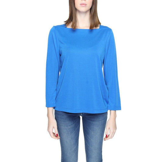 Street One Blue Modal Tops & T-Shirt - Arichezz.store