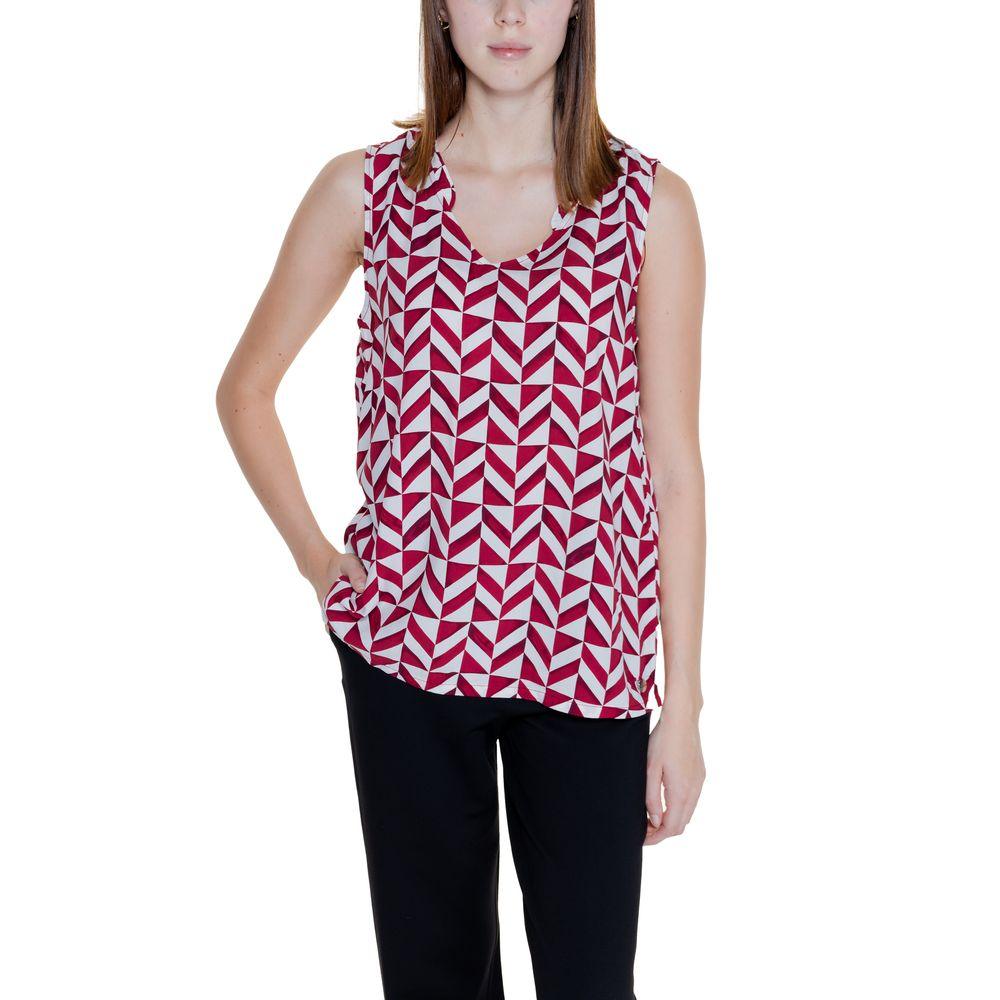 Street One Red Viscose Tops & T-Shirt - Arichezz.store