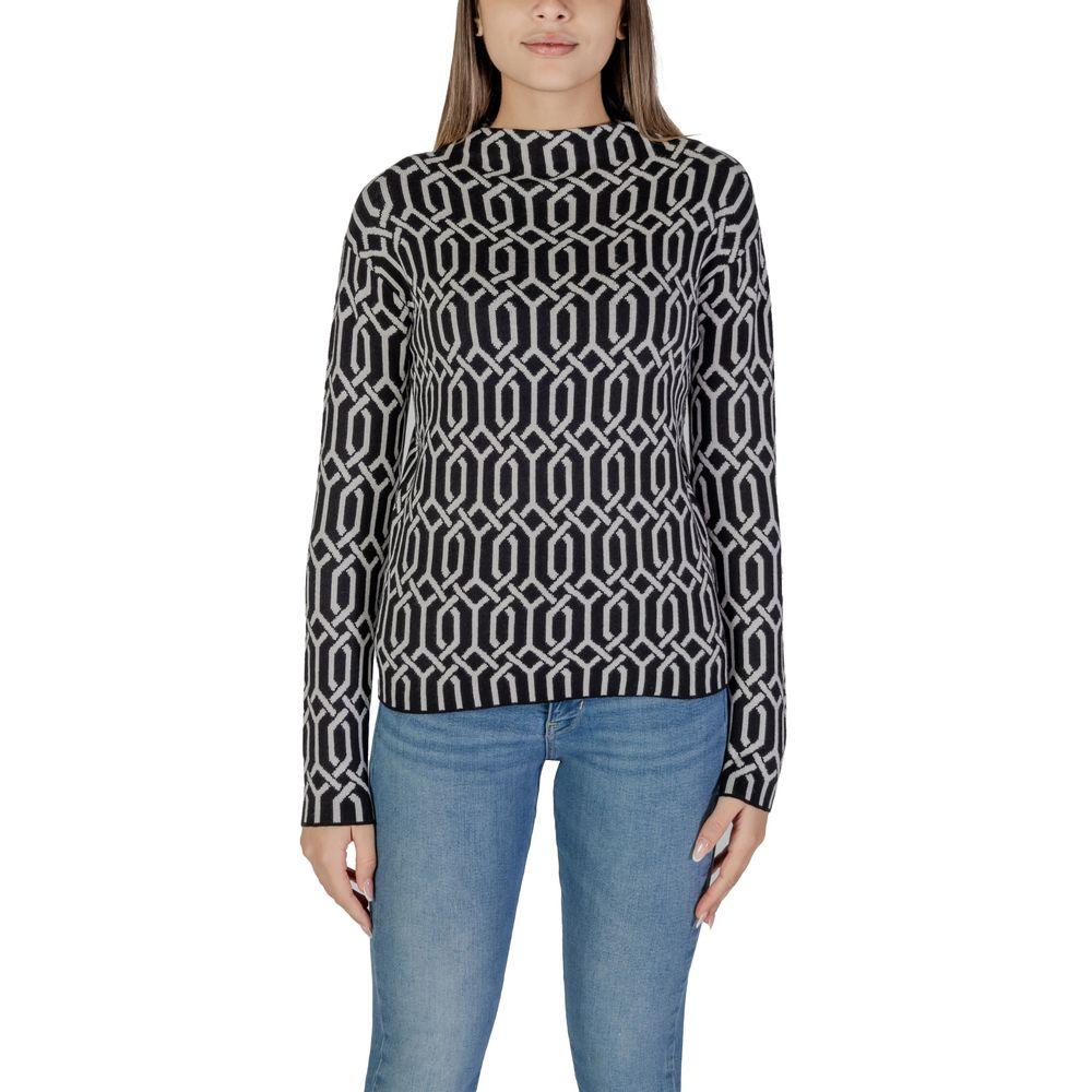 Street One Black Viscose Sweater - Arichezz.store