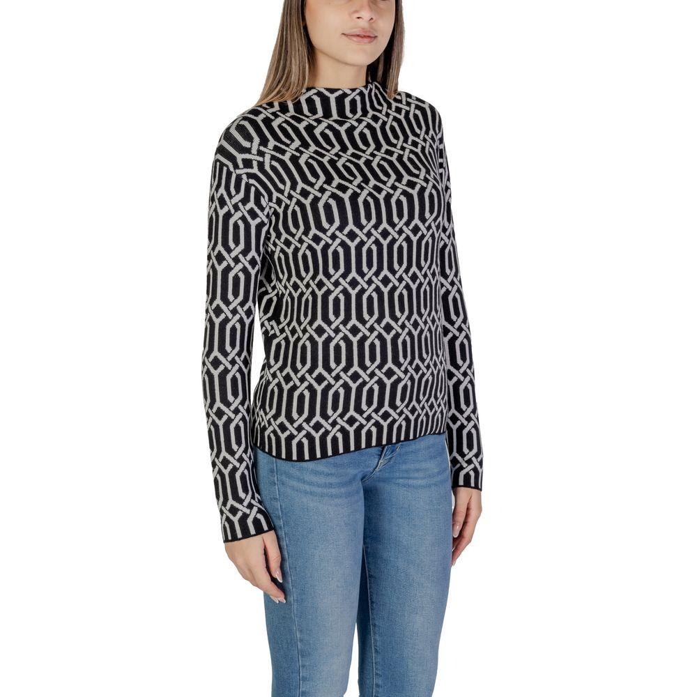 Street One Black Viscose Sweater - Arichezz.store