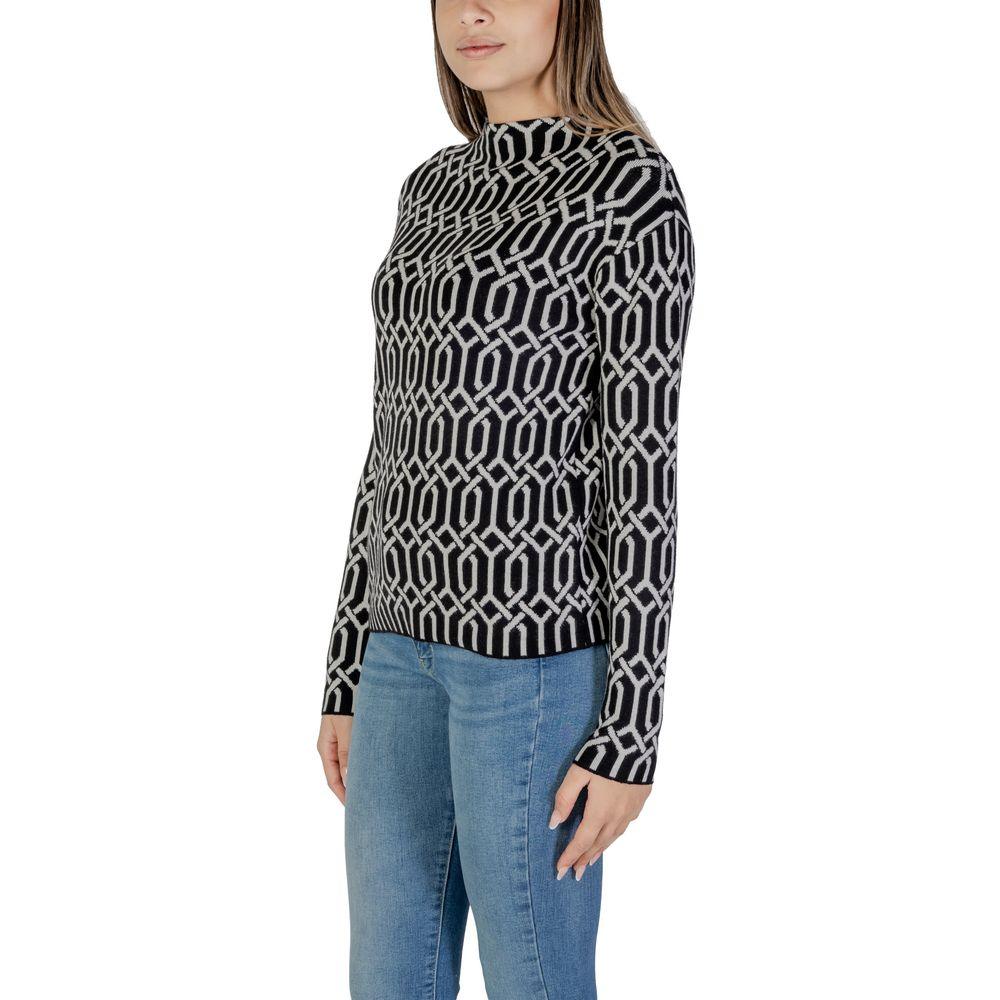 Street One Black Viscose Sweater - Arichezz.store