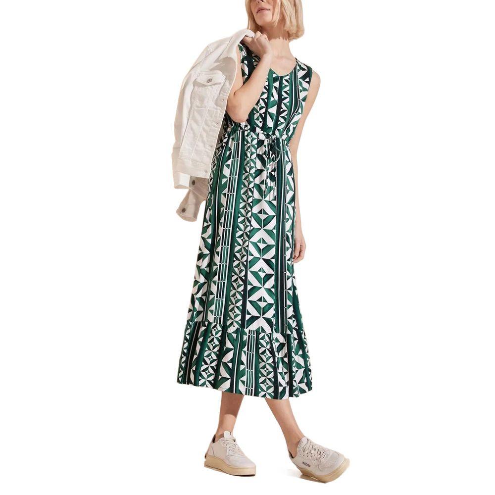 Street One Green Viscose Dress - Arichezz.store