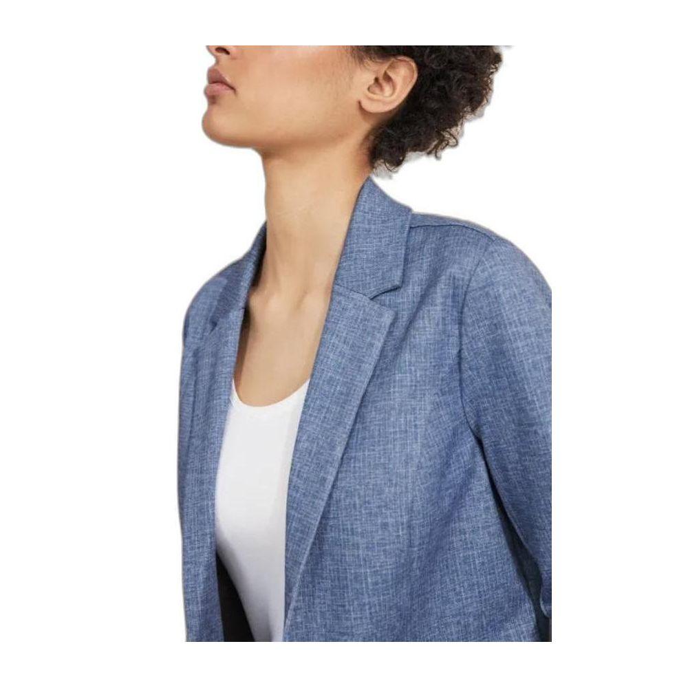 Street One Women's Blue Polyester Blazer - Arichezz.store