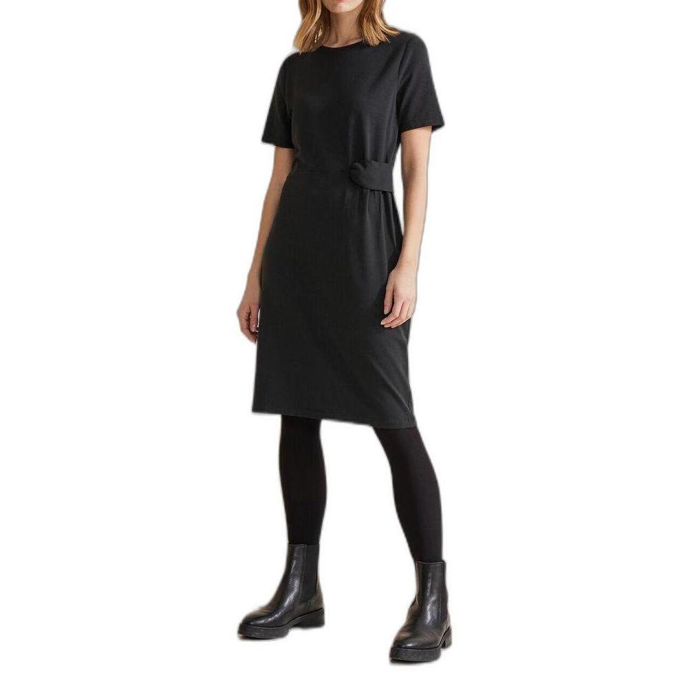 Street One Black Cotton Dress - Arichezz.store