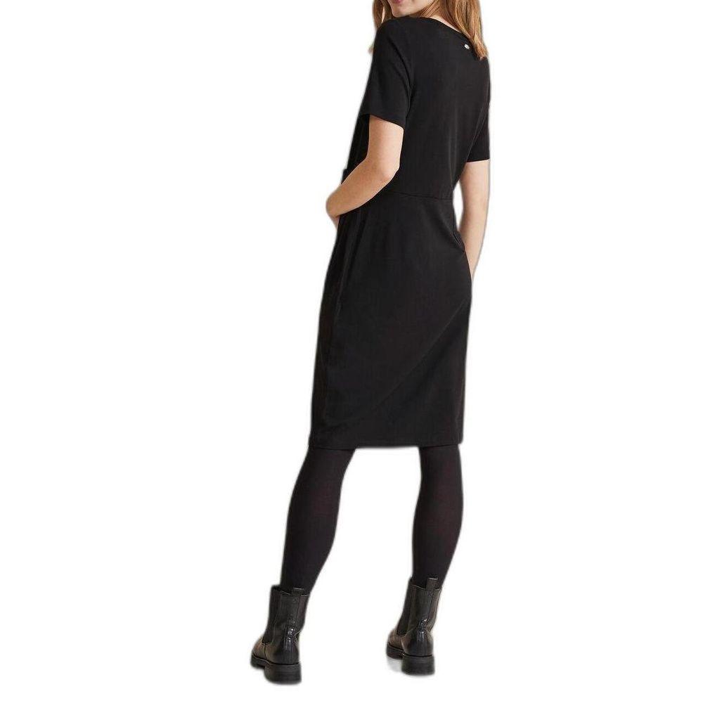 Street One Black Cotton Dress - Arichezz.store