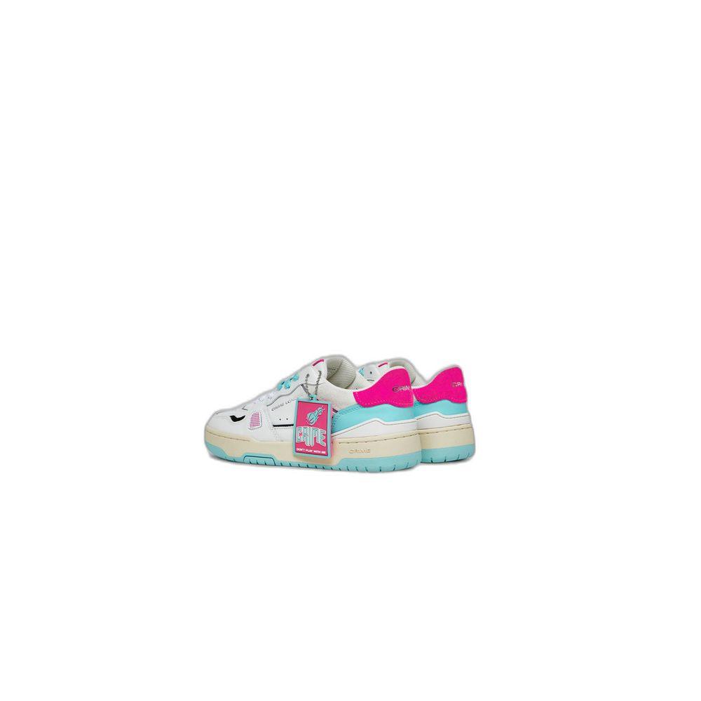 Crime London Pink Leather Sneakers for Women - Arichezz.store