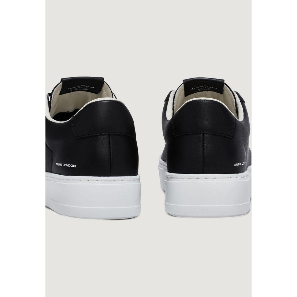 Crime London Black Leather Sneaker - Arichezz.store