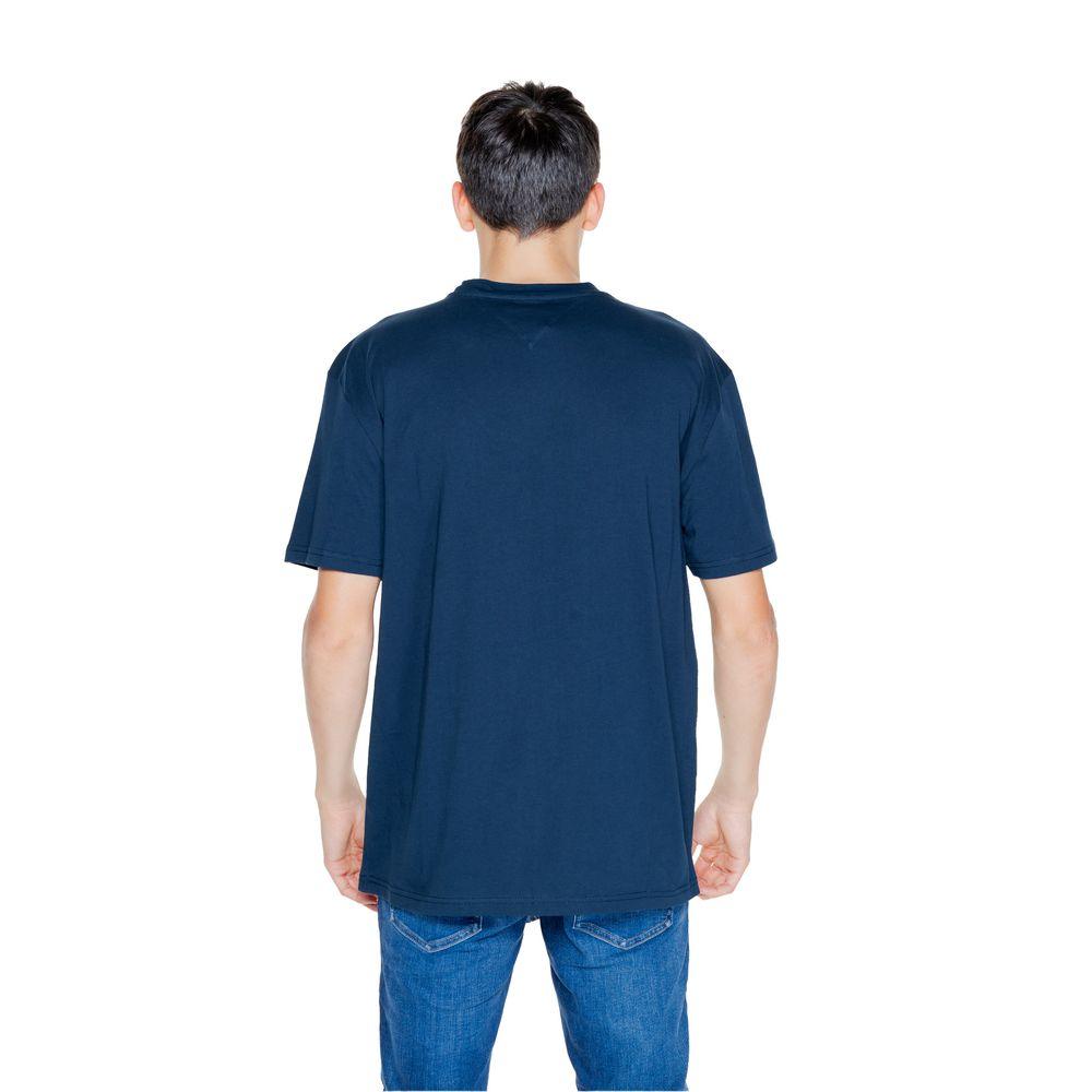 Tommy Hilfiger Jeans Blue Cotton Rigenerato T-Shirt - Arichezz.store