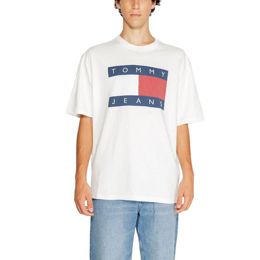 Tommy Hilfiger Jeans White Cotton T-Shirt