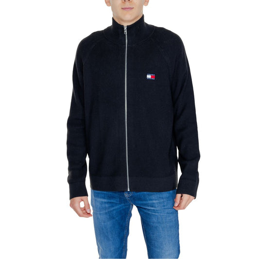 Tommy Hilfiger Jeans Black Cotton Cardigan - Arichezz.store