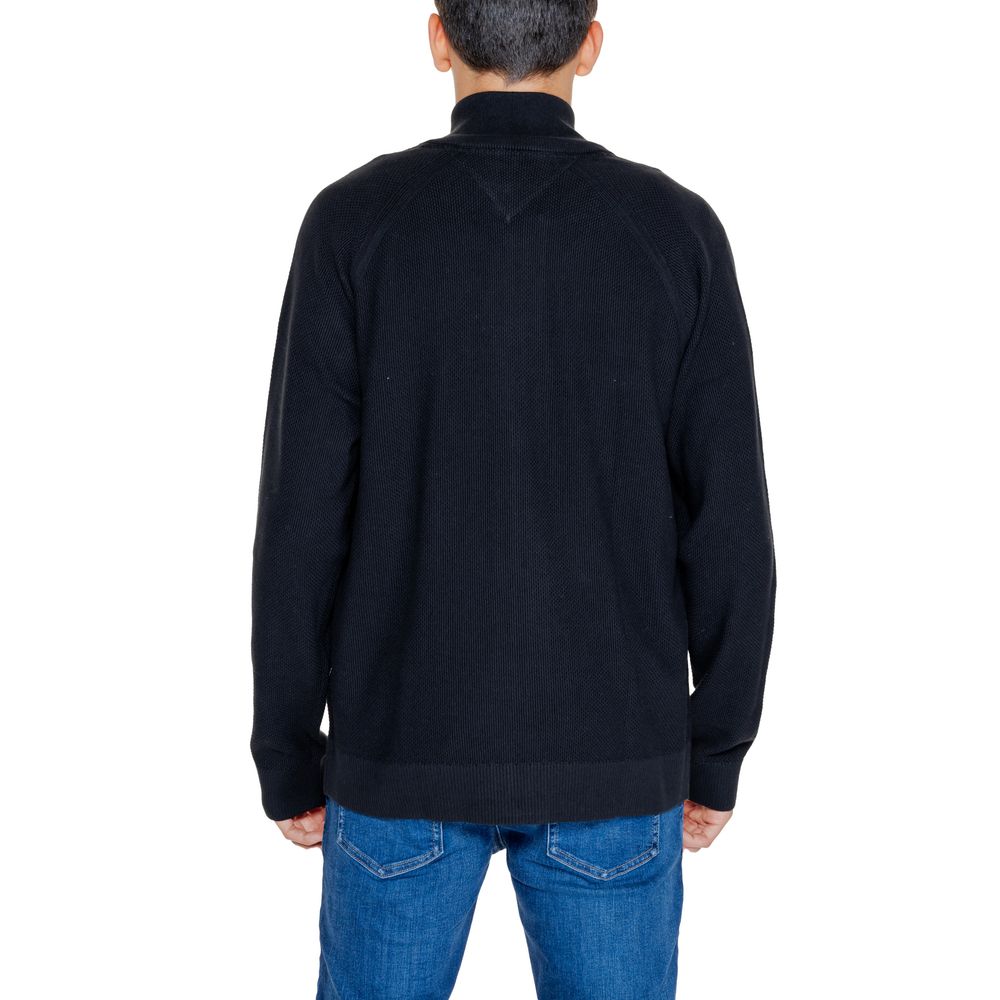 Tommy Hilfiger Jeans Black Cotton Cardigan - Arichezz.store