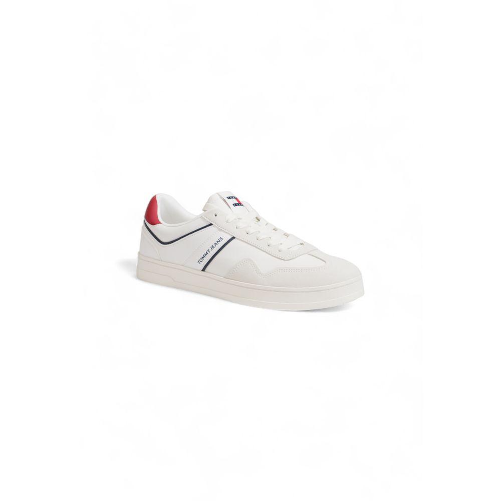 Tommy Hilfiger Jeans White Suede Sneaker - Arichezz.store