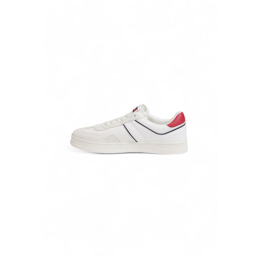 Tommy Hilfiger Jeans White Suede Sneaker - Arichezz.store