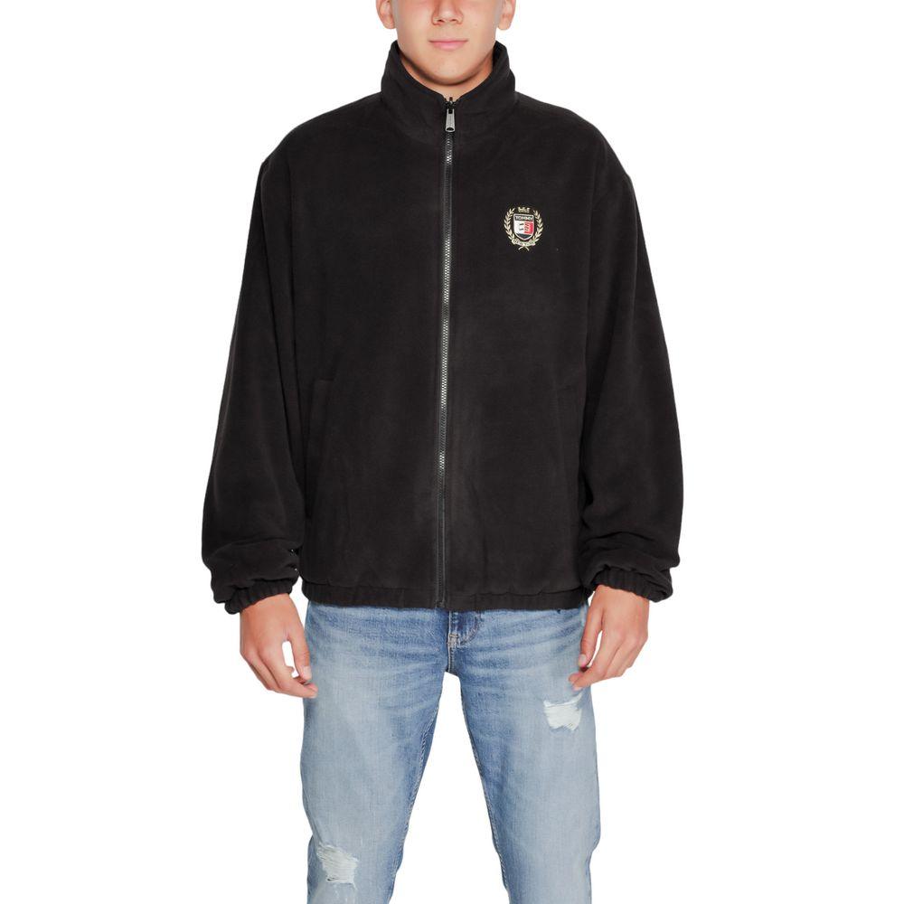 Tommy Hilfiger Jeans Black Recycled Polyester Jacket - Arichezz.store