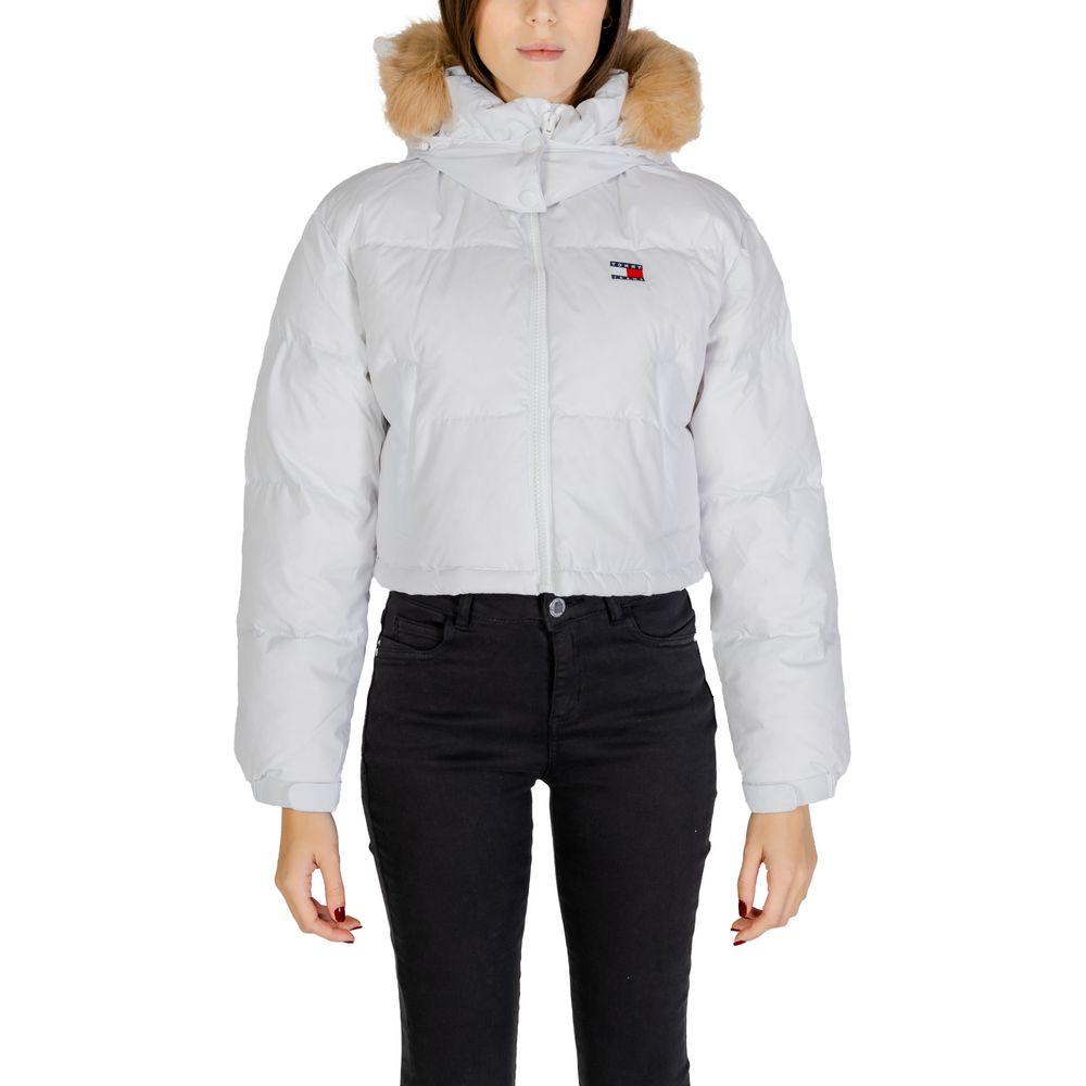 Tommy Hilfiger Women's White Recycled Polyester Jacket