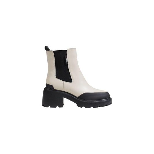 Tommy Hilfiger Jeans Beige Leather Boot - Arichezz.store