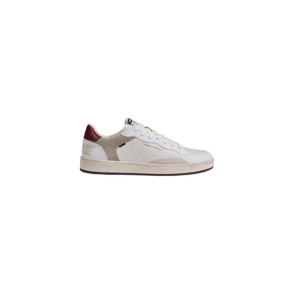 Crime London White Leather Sneakers for Men - Arichezz.store