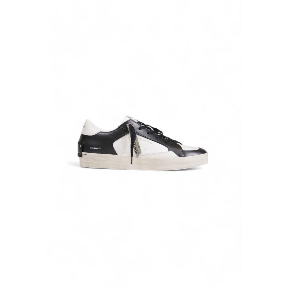 Crime London Black And White Leather Sneaker - Arichezz.store