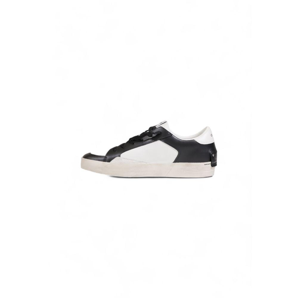 Crime London Black And White Leather Sneaker - Arichezz.store