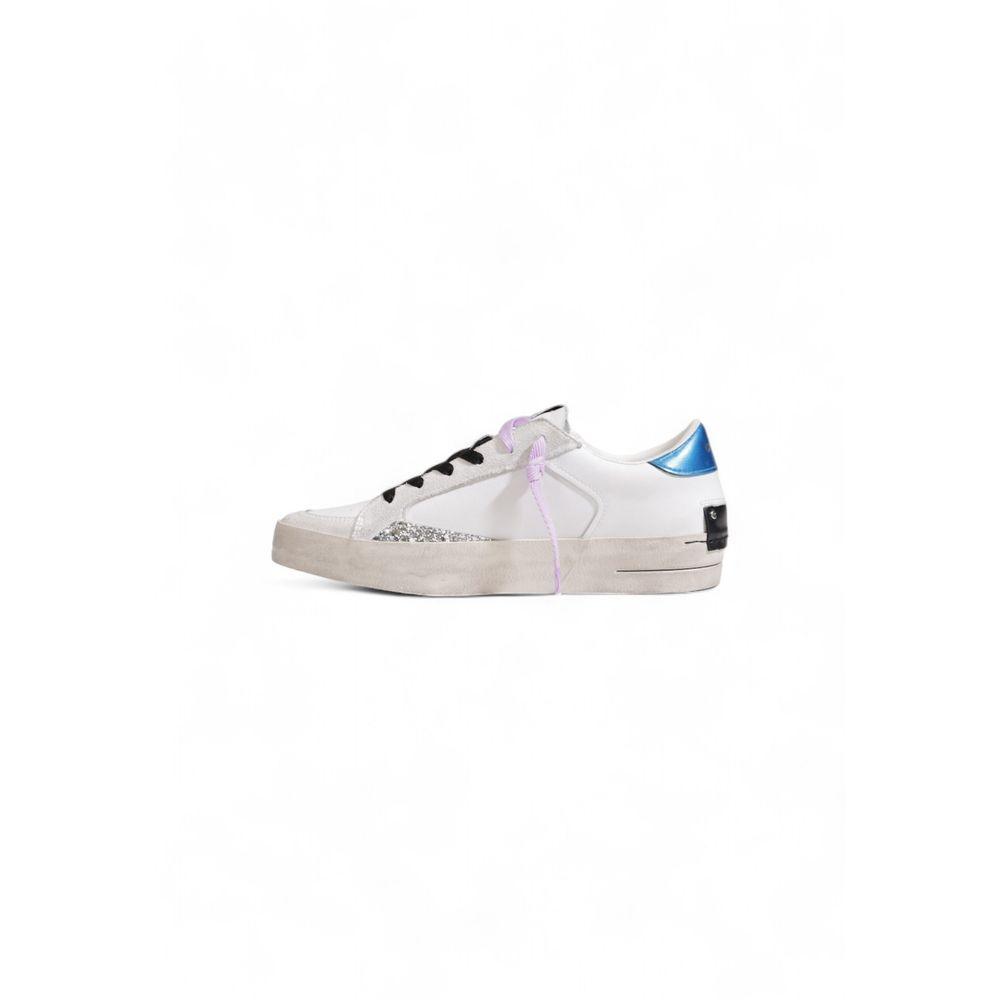 Crime London Women's White Leather Sneakers - Arichezz.store