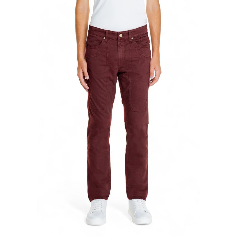 Jeckerson Red Cotton Jeans & Pant - Arichezz.store