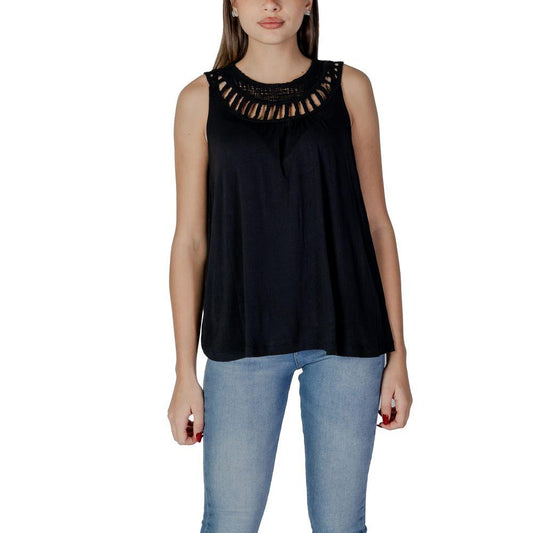 B.Young Black Viscose Tops & T-Shirt - Arichezz.store