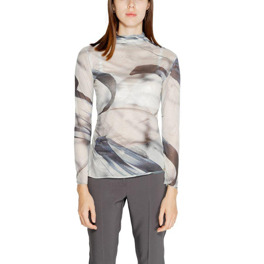 Rinascimento Gray Polyester Tops & T-Shirt - Arichezz.store