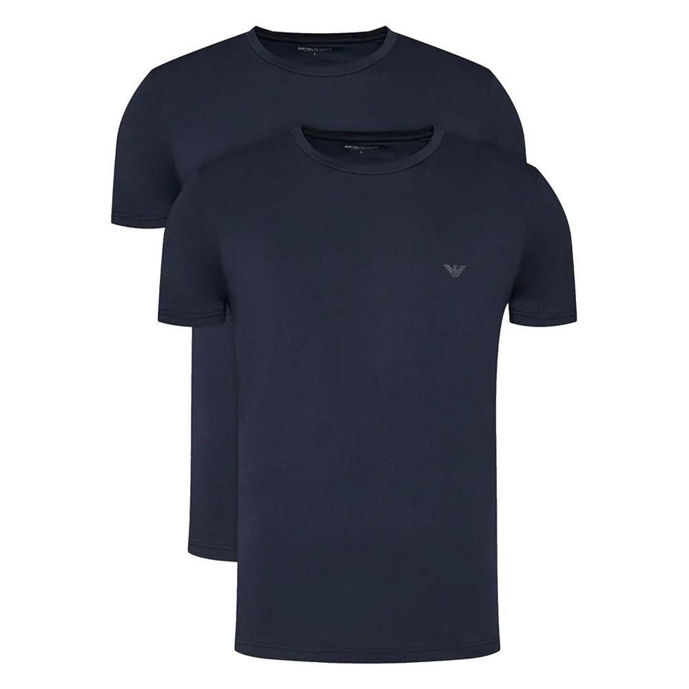 Emporio Armani Underwear Blue Cotton T-Shirt - Arichezz.store