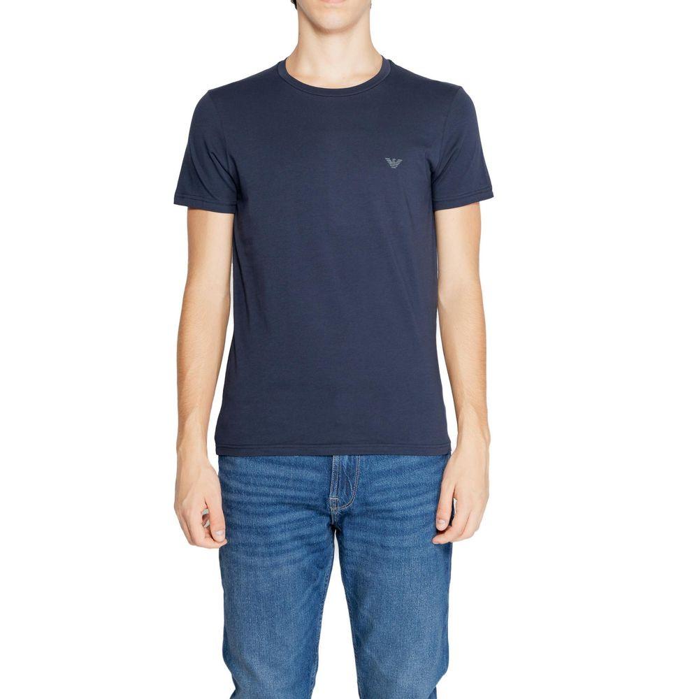 Emporio Armani Underwear Blue Cotton T-Shirt - Arichezz.store