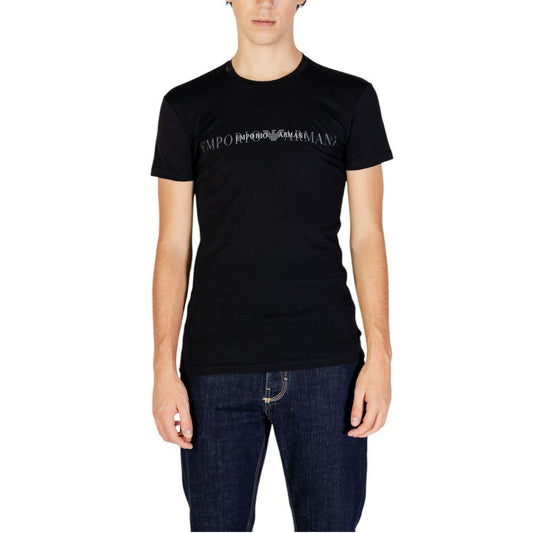 Emporio Armani Underwear Black Cotton T-Shirt - Arichezz.store