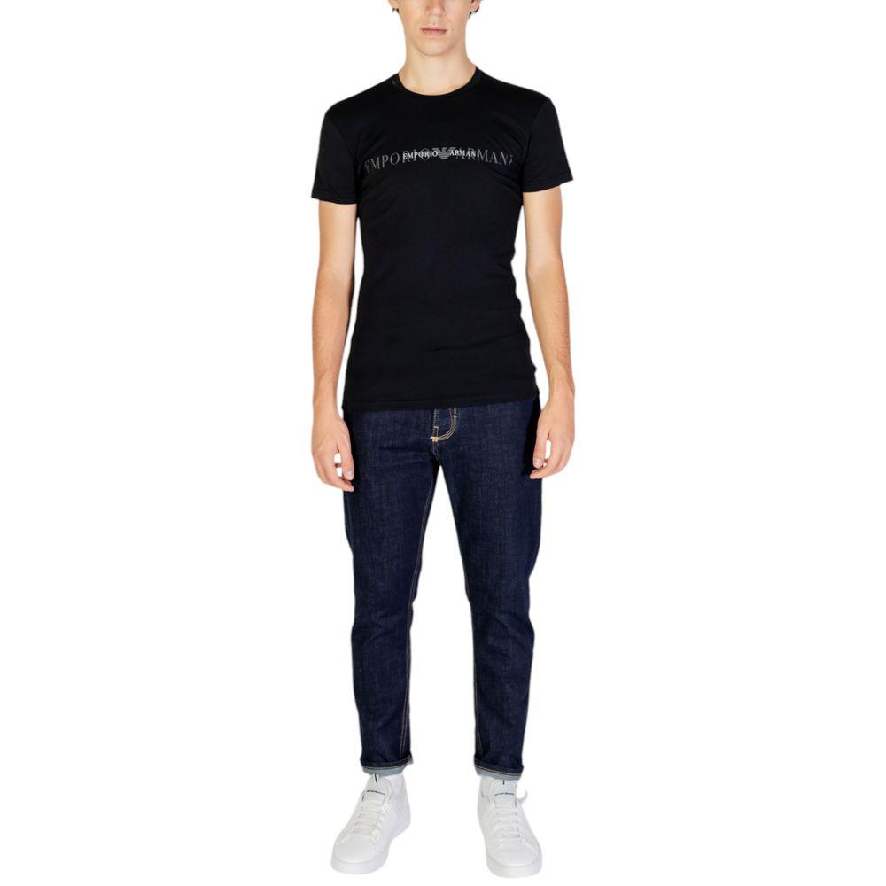 Emporio Armani Underwear Black Cotton T-Shirt - Arichezz.store