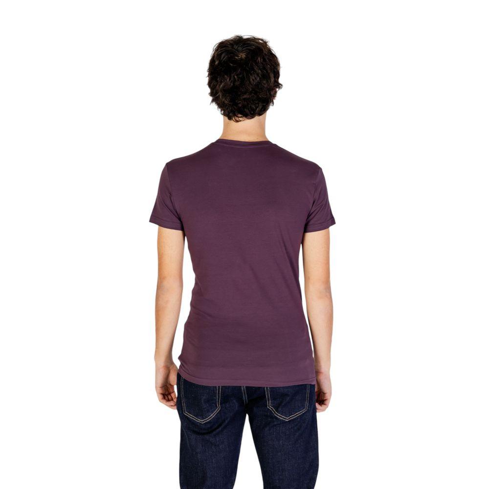 Emporio Armani Underwear Purple Cotton T-Shirt - Arichezz.store