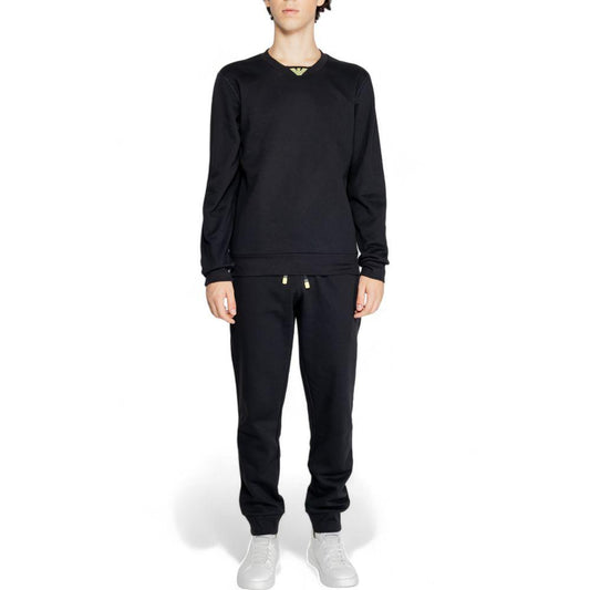 Emporio Armani Underwear Black Cotton Sweatsuit - Arichezz.store