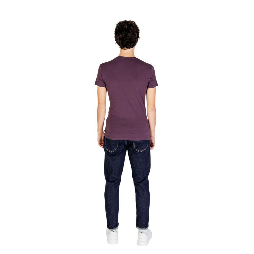 Emporio Armani Underwear Purple Cotton T-Shirt - Arichezz.store