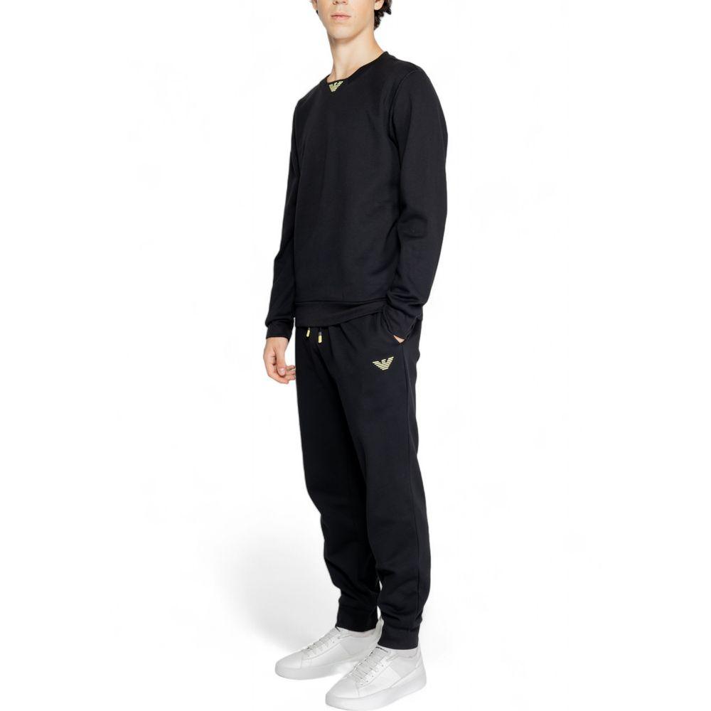 Emporio Armani Underwear Black Cotton Sweatsuit - Arichezz.store